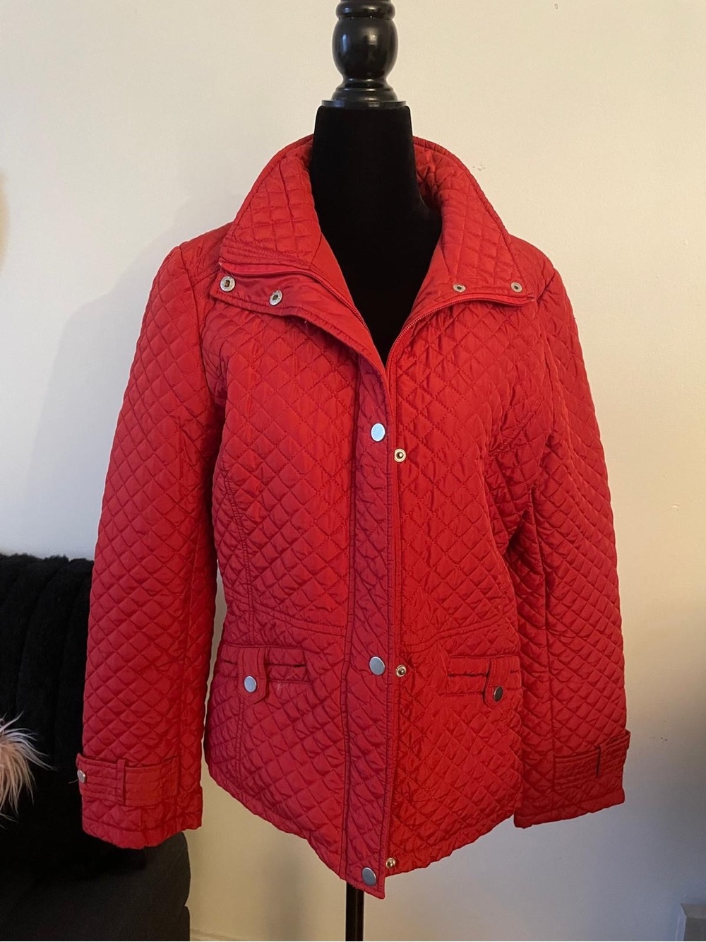 Weatherproof Women's Quilted Red Automn Jacket S Size